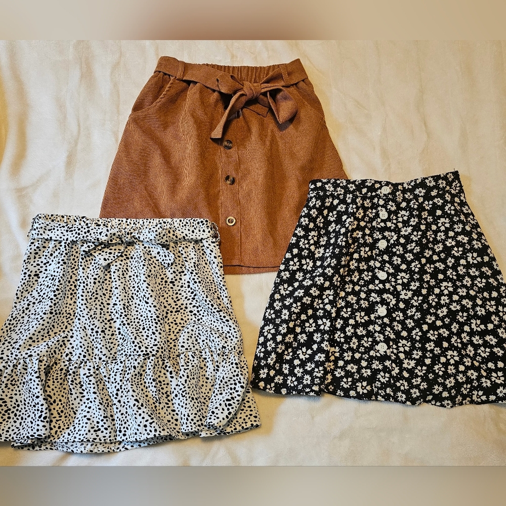 SHEIN Set of 3 NWOT Girls Skirts Size 11-12